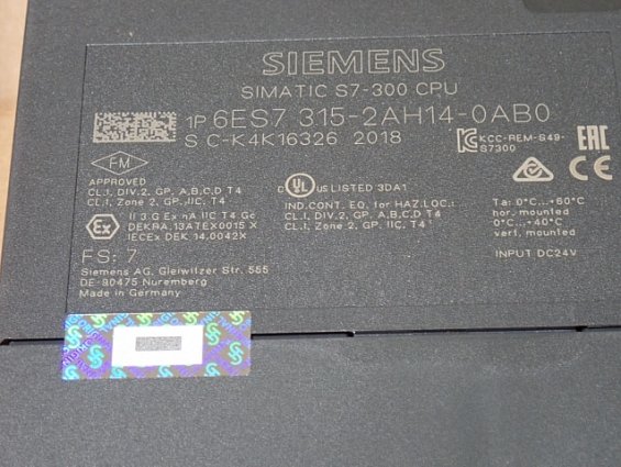 Модуль SIEMENS 6ES7 315-2AH14-0AB0 Made in Germany