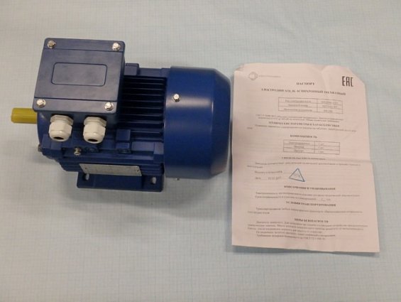 Электродвигатель AIS80m1-4У1 0.55/1500 220/380В imb3 1081 ip55 вес=8.7кг