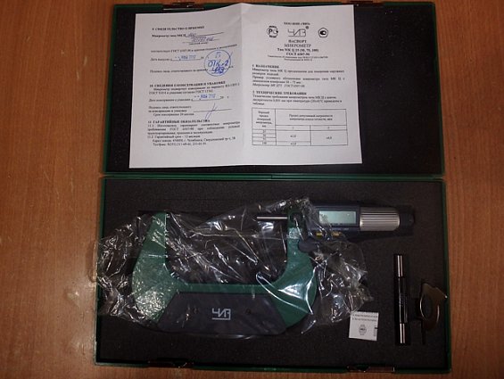 Микрометр электронный цифровой МКЦ-100 МК Ц100 ГОСТ6507-90 75-100mm 0.001mm