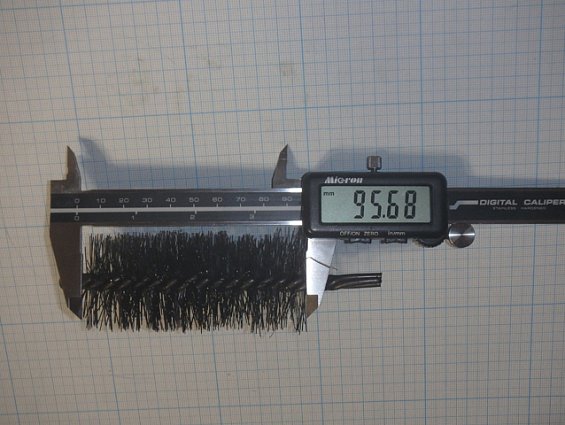 Щетка-ерш стальной Д44х95х140х3.0х0.4мм D44х95х140х3.0х0.4mm диаметр-Ф44мм