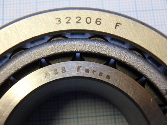Подшипник 32206F 30,0х62,0х21,25 A&S Fersa TGAR SPAIN наружный ступицы переднего колеса