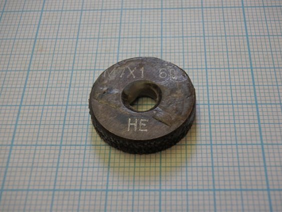 Калибр-кольцо для метрической резьбы М7х1 6g НЕ