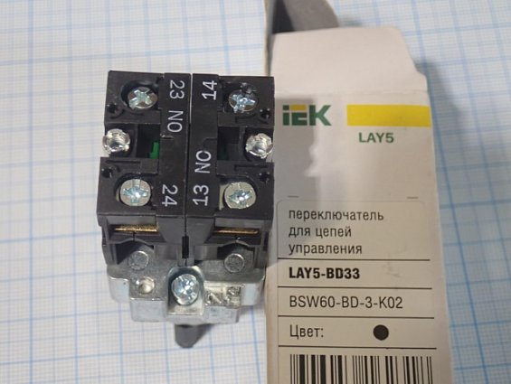 Переключатель iek LAY5-BD33 BSW60-BD-3-K02