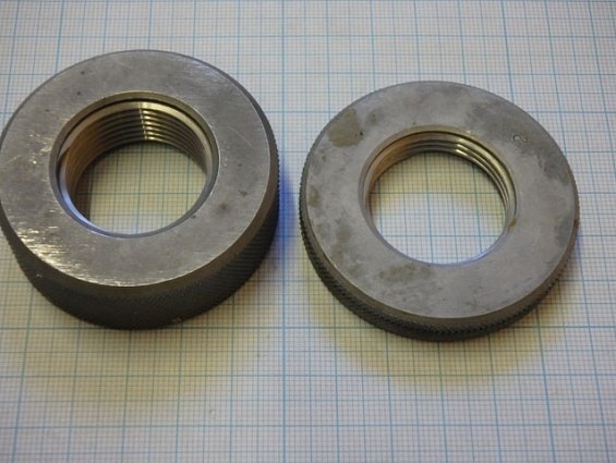 Калибр-кольцо для метрической резьбы М30х2 6g ПР/НЕ ЧИЗ комплект вес 0.38кг габаритный размер 60х60х