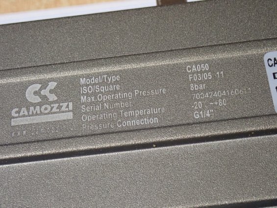 Пневмопривод CAMOZZI CA050 F03/05 CAD376XEH69M-SBA 8bar DN50/PN16 -30...+135С