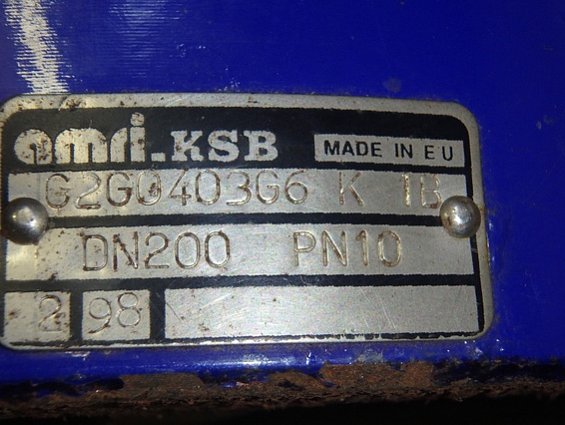 Клапан обратный DN200 PN10 AMRI KSB C2G0403G6 K 1B межфланцевый двухстворчатый