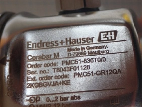Преобразователь давления Endress+Hauser Cerabar M PMC51-836T0/0 0...2bar
