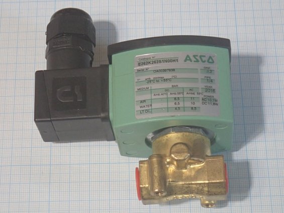 Электромагнитный соленоидный клапан ASCO E262K262S1N00H1 G1/4" 24VDC
