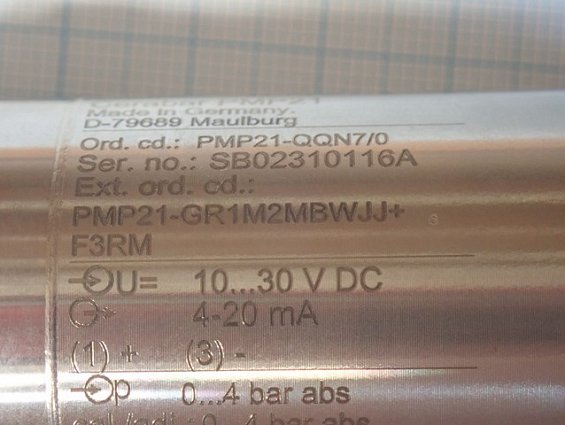 Преобразователь давления Endress+Hauser Cerabar PMP21-GR1M2MBWJJ+F3RM 0...4bar 4-20mA 10...30VDC G1/