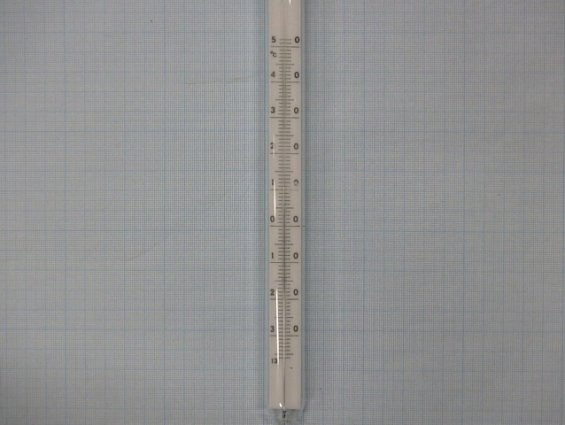 Термометр ТТ П-2 -35...+50гр.С длина нижней части 100мм стеклянный ртутный прямой технический