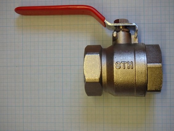 Кран шаровой никелированный 34.505 11/2" DN40 PN25 Чикаго Тмакс=110С для воды внутренняя резьба