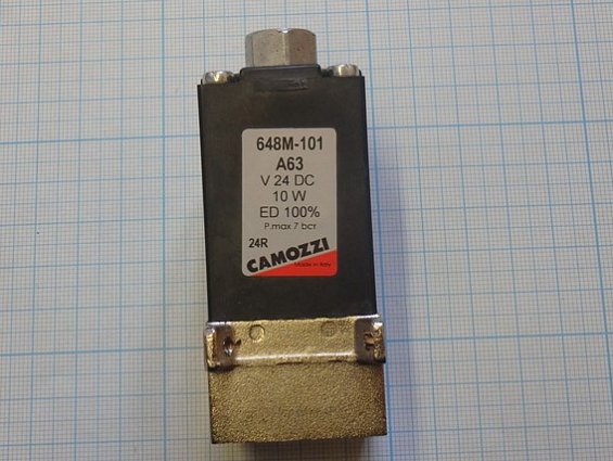 Пневмораспределитель CAMOZZI 648M-101-A63 24VDC 10W ED100%