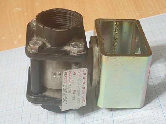 Кран шаровый MECA-INOX PSTFTGVA KPN DN32 PN65 XC18 09XV-501 муфтовый вес-1.84кг габаритный размер 16