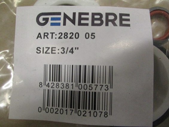 Ремкомплект GENEBRE ART:2820-05 SIZE:3/4" DN20 kit-2025/26/27