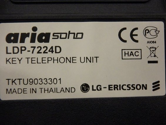 Системный телефон aria-soho LDP-7224D KEY TELEPHONE UNIT LG-ERICSSON MADE IN THAILAND БЫВШИЙ В УПОТР