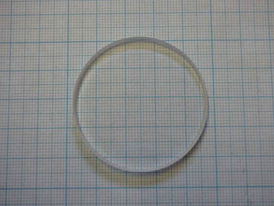 Стекло смотровое иллюминаторное кварцевое Ф45х5мм диаметр-Ф45мм толщина стенки 5мм тип-Г