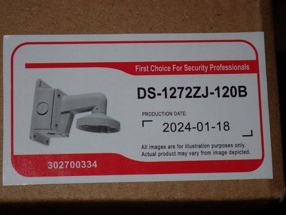 Кронштейн видеокамеры Hikvision DS-1272ZJ-120B 302700334