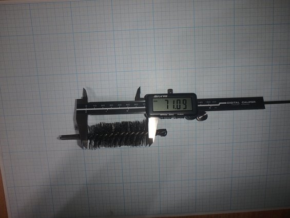 Щетка-ерш стальной Д30х75х120мм D30х75х120mm диаметр-Ф30мм длина ворса-75мм длина общая-120мм
