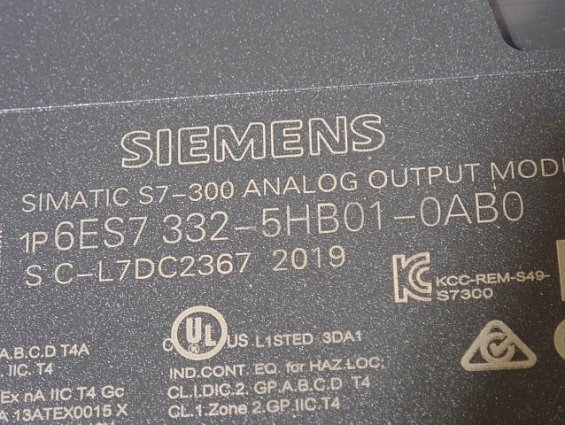 Модуль SIEMENS 6ES7 332-5HB01-0AB0 БЕЗ РАЗЪЕМА