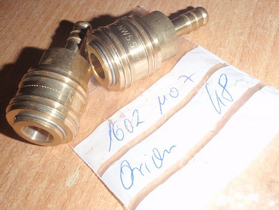 Пневморозетка RINO NW5.5 MAFA соединительная БРС 16021107 Brass Air-Quick Coupler К8