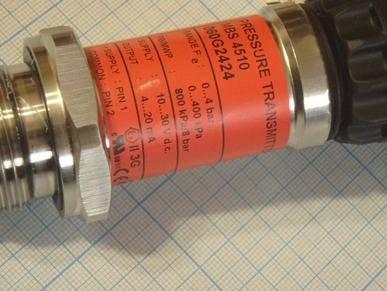 Преобразователь давления danfoss mbs-4510 060G2424 0...4bar 0...400kPa 4-20mA 10...30VDC