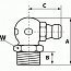 Пресс-масленка коническая угловая 90градусов М12х1.75 din71412 pressol 15218 A=22мм B=6.5мм