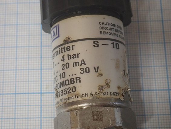 Датчик давления WIKA S-10 0-4bar G1/2b БЫВШИЙ В УПОТРЕБЛЕНИИ ТЕХНИЧЕСКИ ИСПРАВЕН