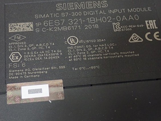 Модуль SIEMENS 6ES7 321-1BH02-0AA0