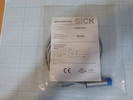 Индуктивный датчик SICK IM18-20NPS-ZW1 6027518 20mm