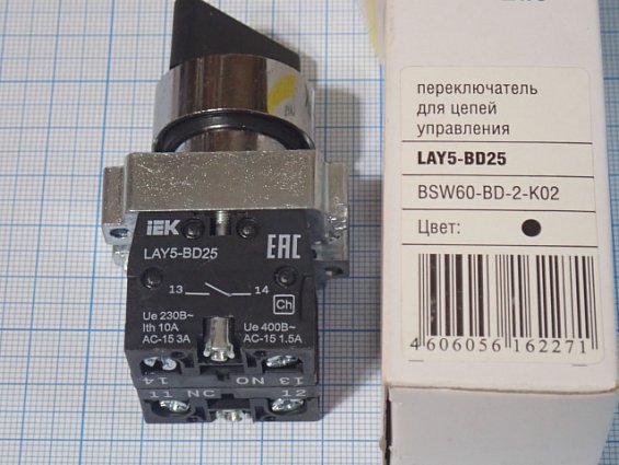 Переключатель iek LAY5-BD25 BSW60-BD-2-K02