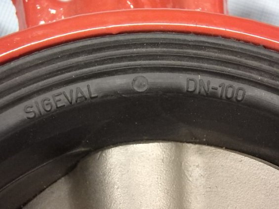 Затвор ЗПВЛ-FLN(w)-5-100-MN-E DN100 Ду100 PN16 Ру16 поворотный дисковый межфланцевый