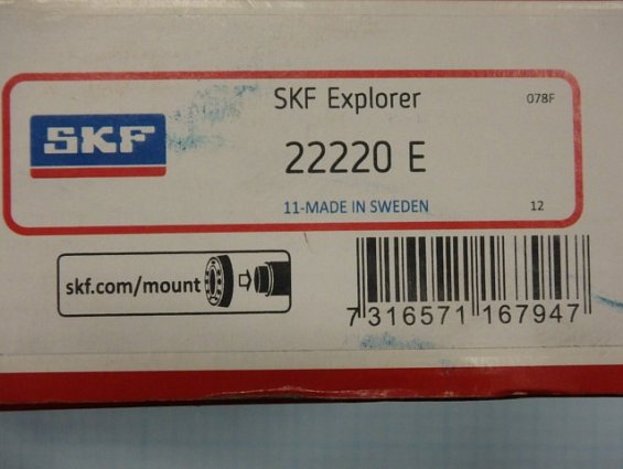Подшипник SKF 22220E Explorer 11-MADE IN SWEDEN
