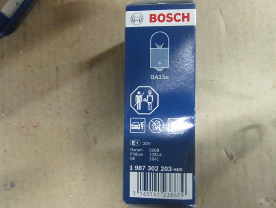 Лампа автомобильная bosch LF 12V 10W R10W ba15s e1 2dv 558 a2 1987302203 pure light