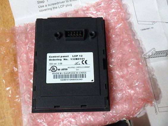 Панель местного управления danfoss LCP12 132b0101 с потенциометром