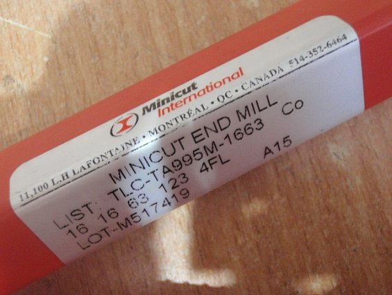Фреза minicut international Ф16мм TLC-ta995m-1663 Co 16 16 63 123 4fl  LOT-m517419 A15