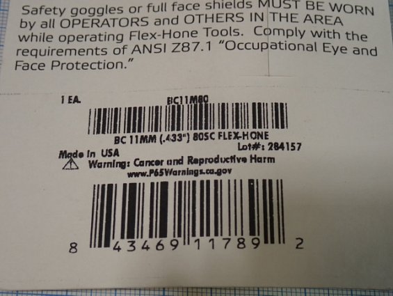 Гибкий хон FLEX-HONE BRM BC11MM (.433") 80SC BRUSH RESEARCH MANUFACTURING CO.