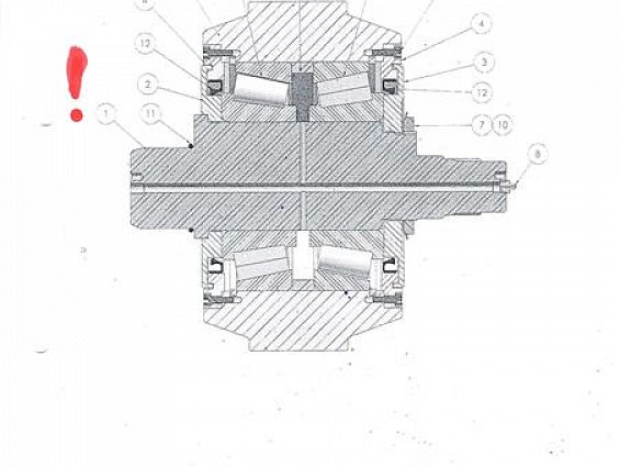 Ось ролика Evolution 50004778 ROLLER SHAFT FOR PRESS гранулятора Maguin Promill-1800 1801 Promill ST