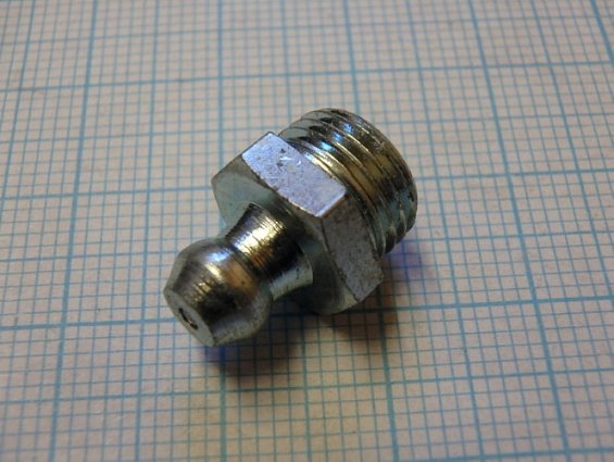 Пресс-масленка коническая оцинкованная H1 G1/8" PTF-VZ-SK-SW 11 прямая закаленная