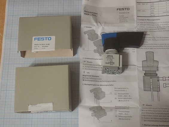 Распределитель ручной FESTO VHER-P-H-B43C-B-M5 3410680 L814 0-10bar