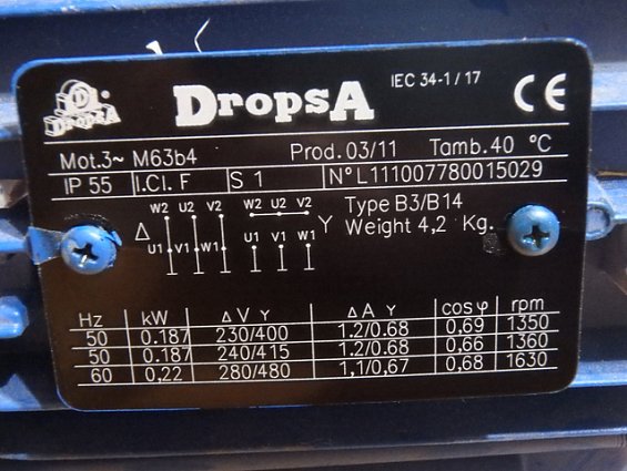 Насос модульный масла и густой смазки Dropsa-999216 0999216 2.5-17cc/min R-1-30 Pmax=400bar 5kg