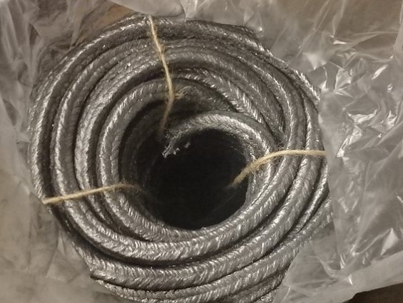 Набивка сальниковая АГИ 14х14мм. плетеная проклееная графитом ингибированная ГОСТ 5152-84