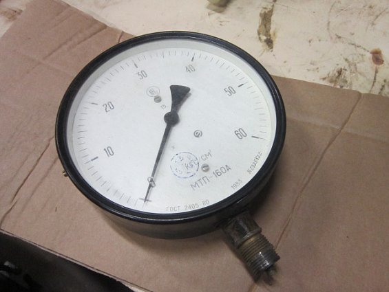 Манометр аммиачный nh3 МТП-160А 0-60кгс/см2 ГОСТ2405-80 1983г.в