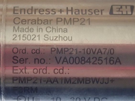 Преобразователь давления Endress+Hauser Cerabar PMP21-AA1M2MBWJJ+F3RM 0...4bar 4-20mA 10...30VDC G1/