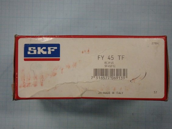Подшипник FY45TF SKF фланцевый подшипниковый узел типа Y квадратный литой корпус