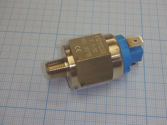 Датчик давления euroswitch 4121122di t1-10 NС сигнализатор реле давления с регулировкой срабатывания