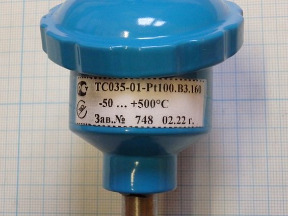 Термометр сопротивления ТС035-01-Pt100.b3.160 ТС035-01-Pt100.В3.160 -50C...+500C