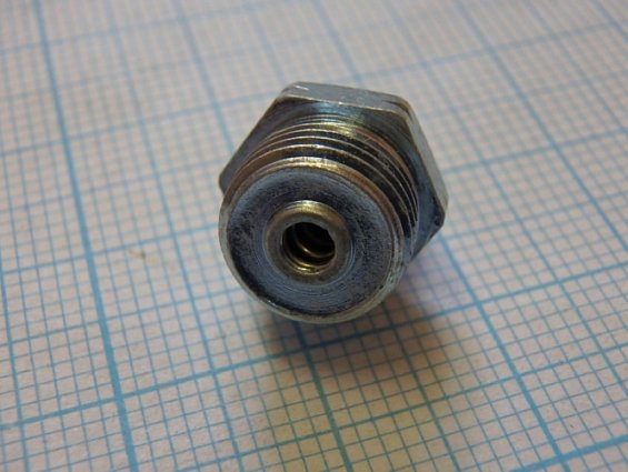 Пресс-масленка коническая оцинкованная H1 G1/8" VZ-SK-SW 11 прямая закаленная шестигранная головка
