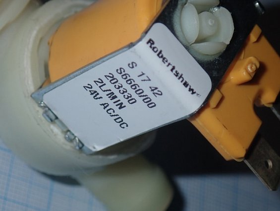 Клапан Robertshaw S 17 42 S6660/00 203330 2L/MIN 24V AC/DC для пароувлажнителя Defensor MK5 24-30кг/
