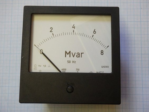 Варметр Ц42303 ВАР 0-8МВАР 6000/100 750/5 1,5В