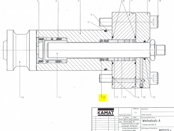 Пружина плунжера Kamat 7003216 DRUCKFEDER SPRING №12 для установки высокого давления КАМАТ